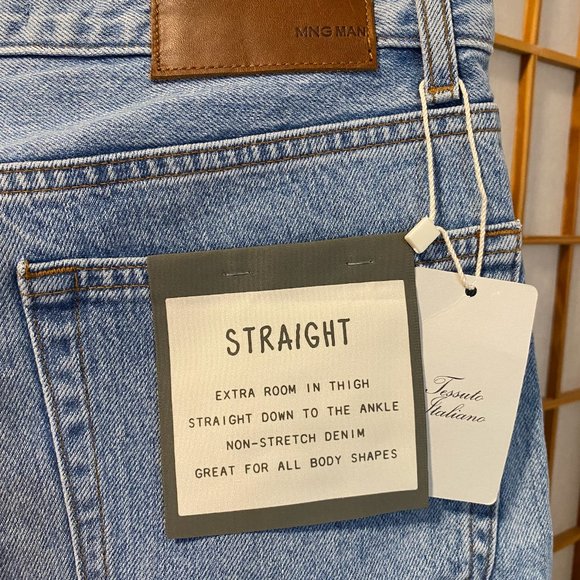 Mango Man Straight Non-Stretch Jeans - Picture 3 of 4